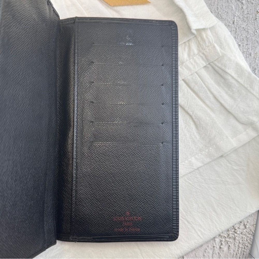 AUTHENTIC Louis Vuitton Monogram Porte Valeurs Checkbook Wallet. Black. - Picture 6 of 16
